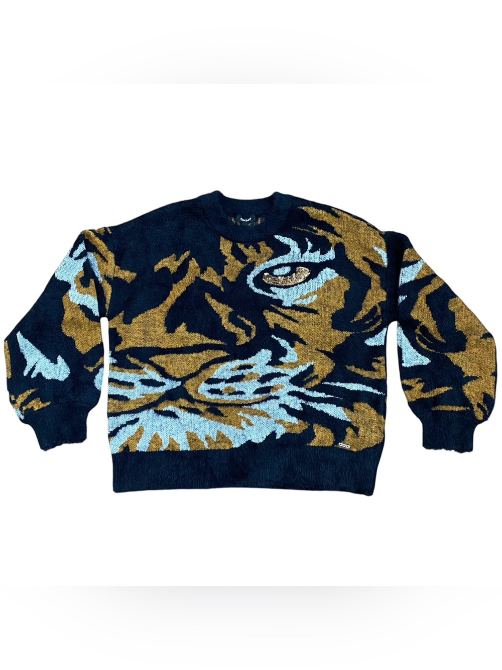 DKNY Donna Karen New York Tiger Sweater Womens